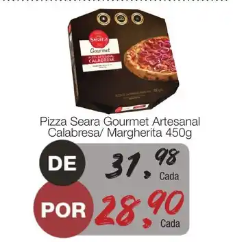 Supermercado Dalben Pizza Seara Gourmet Artesanal Calabresa/ Margherita 450g oferta