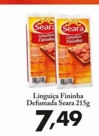 Confiança Supermercados Linguiça fininha defumada seara oferta