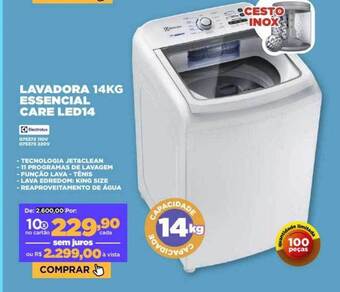 Móveis Simonetti Lavadora 14kg essencial care led14 oferta