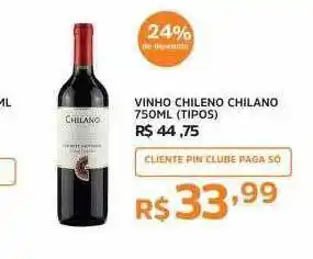 Pinheiro Supermercado Vinho chileno chilano oferta