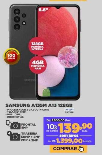 Móveis Simonetti Samsung a135m a13 128gb oferta