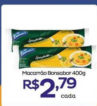 Super Lagoa Macarrão bonsabor oferta