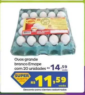 Super Lagoa Ovos grande branco emape oferta