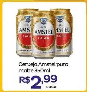 Super Lagoa Cerveja amstel puro malte oferta