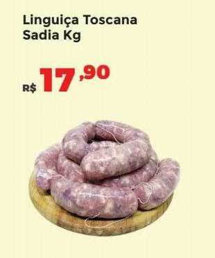 Villarreal Supermercados Linguiça toscana sadia kg oferta