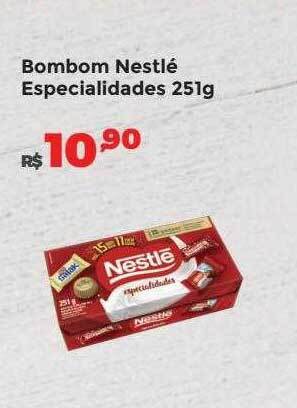 Villarreal Supermercados Bombom nestlé especialidades oferta