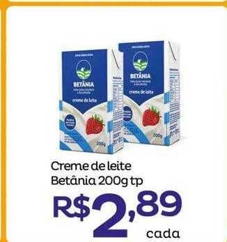Super Lagoa Creme de leite betânia oferta