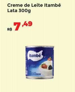 Villarreal Supermercados Creme de leite itambé lata oferta