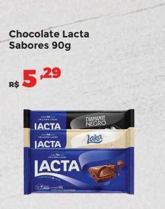 Villarreal Supermercados Chocolate lacta sabores oferta