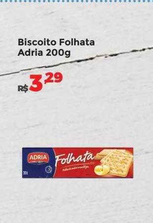 Villarreal Supermercados Biscoito folhata adria oferta