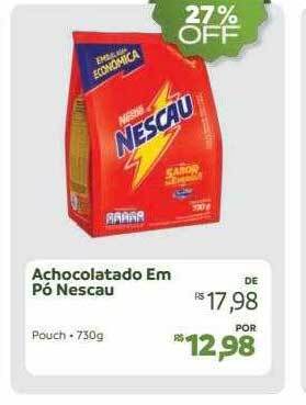 Hiperideal Supermercados Achocolatado em pó nescau oferta