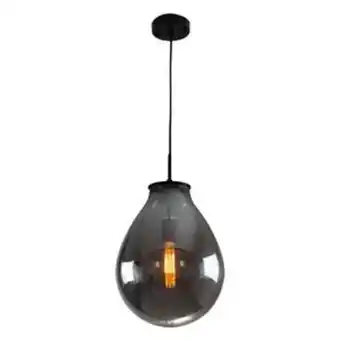 Leroy Merlin Pendente caju vidro 30x40cm bella iluminação rz001sb st1882 oferta
