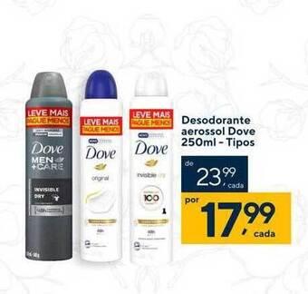 Desodorante aerossol dove tipos