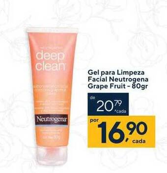 Drogaria Coop Gel para limpeza facial neutrogena grape fruit oferta