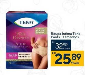 Roupa intima tena pants tamanhos