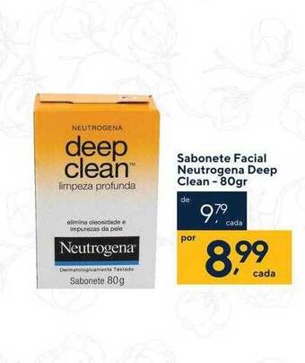 Drogaria Coop Sabonete facial neutrogena deep clean oferta