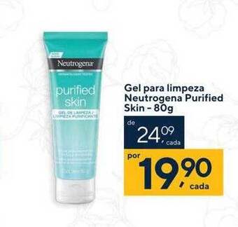 Drogaria Coop Gel para limpeza neutrogena purified skin oferta