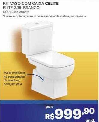 Santa Cruz Acabamentos Kit vaso com caixa celite oferta