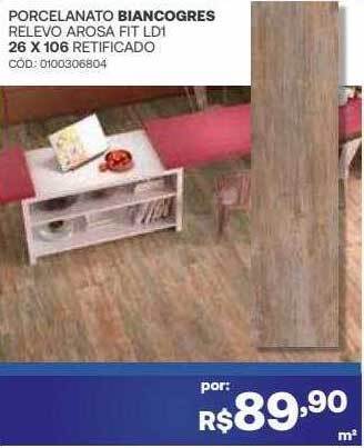 Santa Cruz Acabamentos Porcelanato biancogres oferta