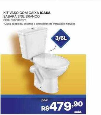 Santa Cruz Acabamentos Kit vaso com caixa icasa oferta