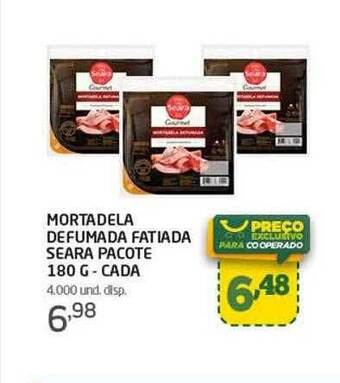 Cooper Mortadela defumada fatiada seara oferta