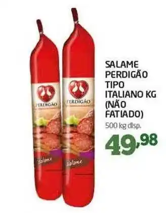 Cooper Salame perdigão tipo italiano kg oferta