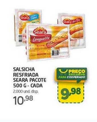 Cooper Salsicha resfriada seara oferta