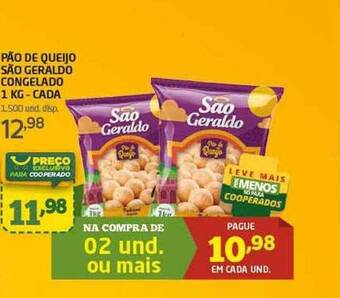 Pão de queijo são geraldo congelado