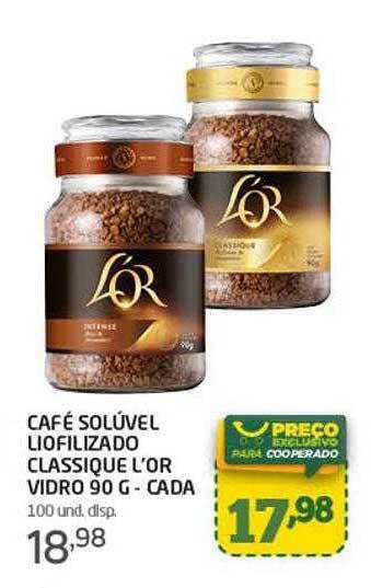 Cooper Café soluvel liofilizado classique l'or oferta