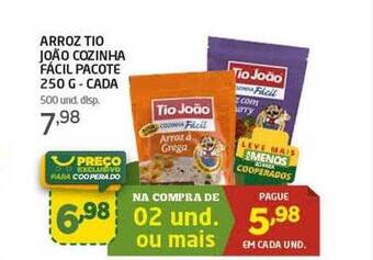Cooper Arroz tio joão cozinha facil oferta