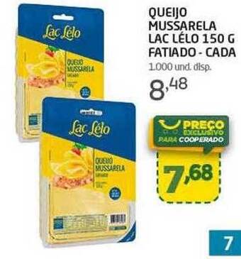 Cooper Queijo mussarela lac lélo oferta