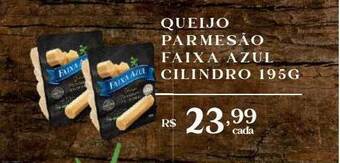 Empório Bahamas Queijo parmesão faixa azul cilindro oferta