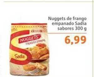 Sonda Nuggets de frango empanado sadia sabores oferta