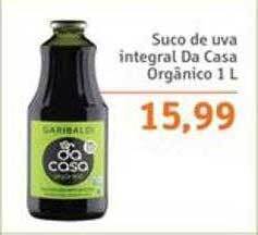 Sonda Suco de uva integral da casa orgânico oferta