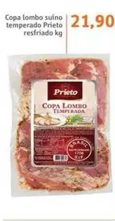 Sonda Copa lombo suino temperado prieto resfriado kg oferta