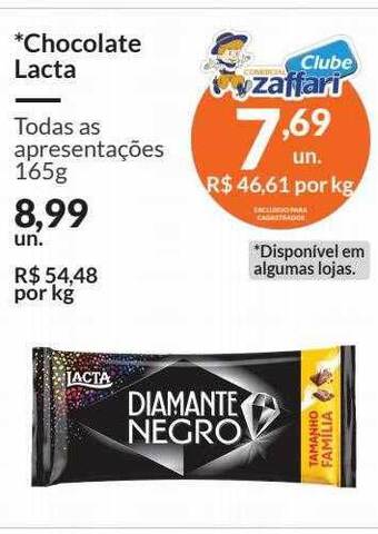 Zaffari Chocolate lacta oferta