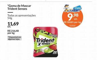 Zaffari Goma de mascar trident senses oferta