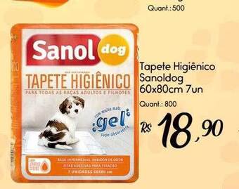 Tapete higiênico sanoldog