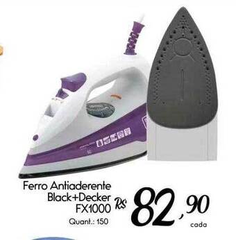 Giassi Supermercados Ferro antiaderente black+decker fx1000 oferta