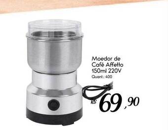 Giassi Supermercados Moedor de café affetto 150ml 220v oferta