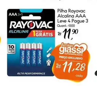 Pilha rayovac alcalina aaa leve 4 pague 3