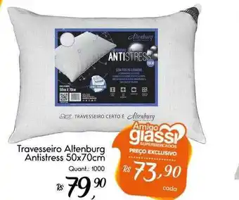Giassi Supermercados Travesseiro altenburg antistress oferta
