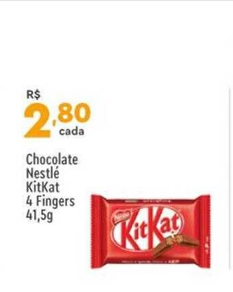 Supper Rissul Chocolate nestlé kitkat 4 fingers oferta