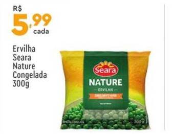 Supper Rissul Ervilha seara nature congelada oferta