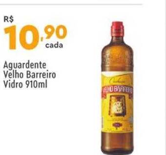 Aguardente velho barreiro vidro
