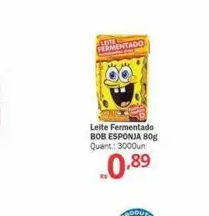Althoff Supermercados Leite fermentado bob esponja oferta