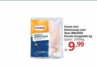 Althoff Supermercados Coxas com sobrecoxas com osso macedo pacote congelado kg oferta