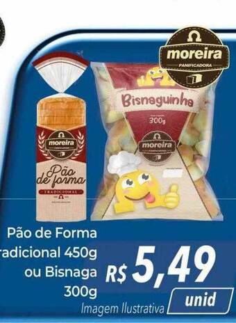Hiper Moreira Pão de forma tradicional ou bisnaga oferta