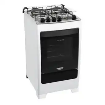 Fogão de piso 4 bocas supreme com acendimento automático branco - dako