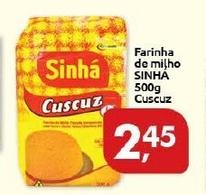 Supermercados Nori Farinha de Milho Sinha 500g Cuscuz oferta
